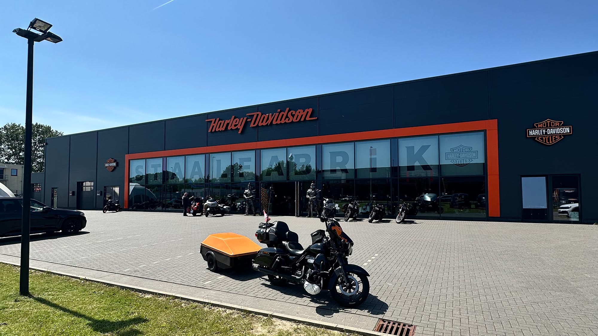 Marc Champy is gearing up for his 100th stop on a world tour of Harley-Davidson dealerships