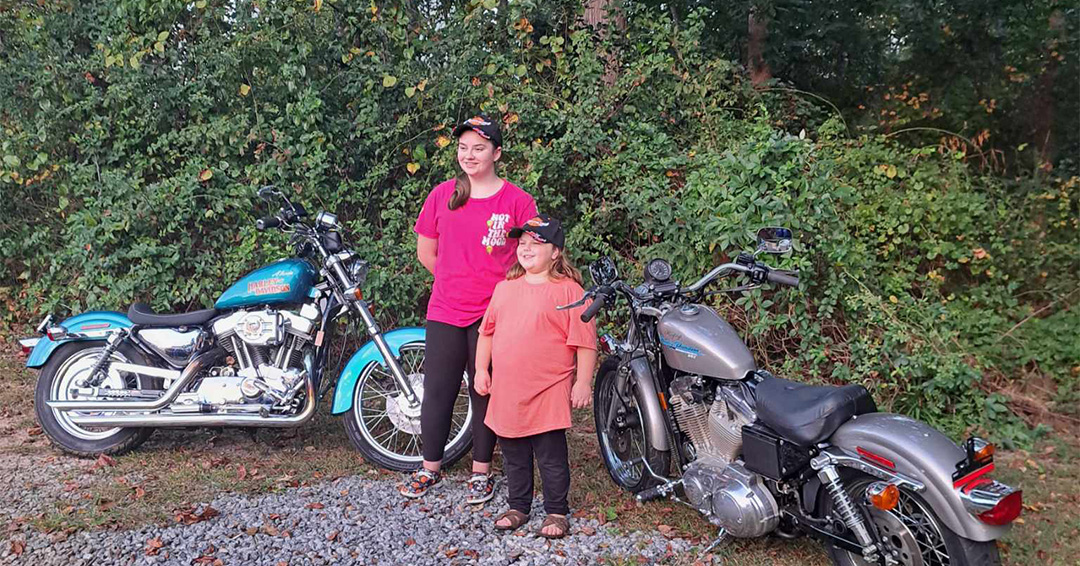 Young restorers Alexis and Kayleigh