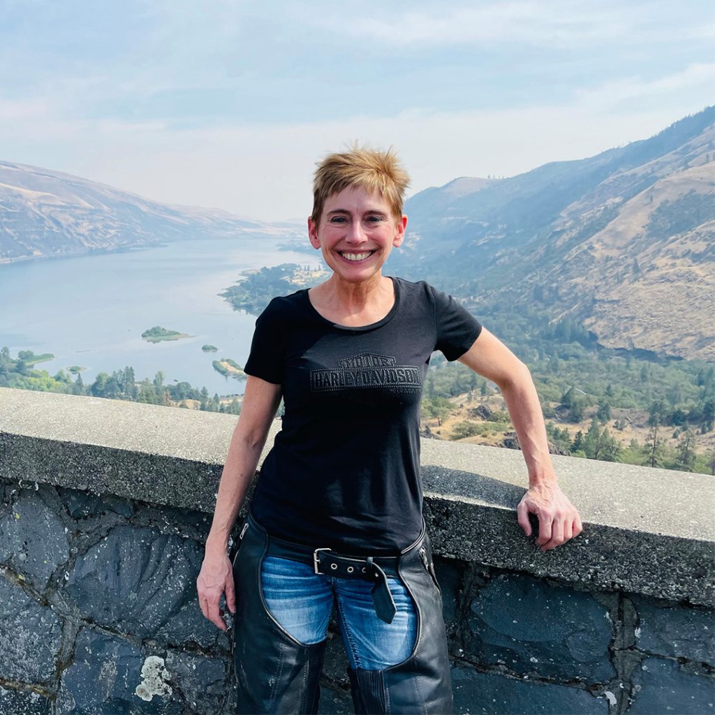 Kathleen Terner in the mountains