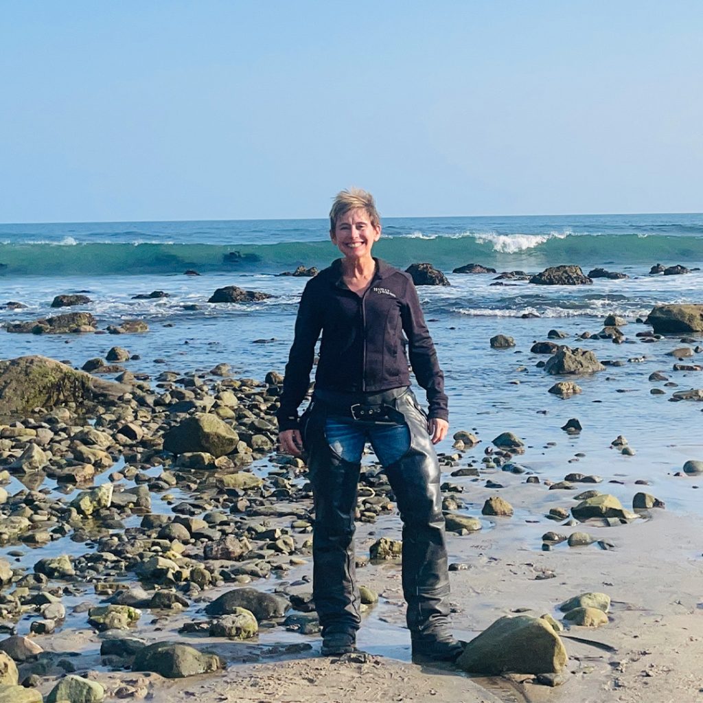 Kathleen Terner at the beach