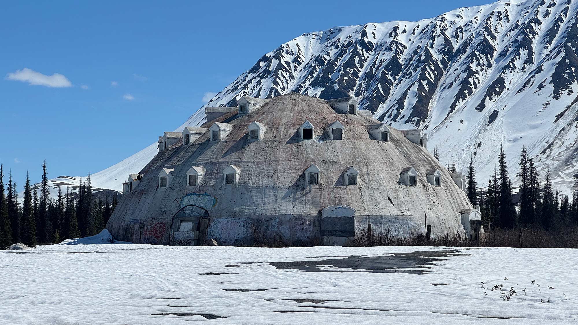 Riding at the top of the world